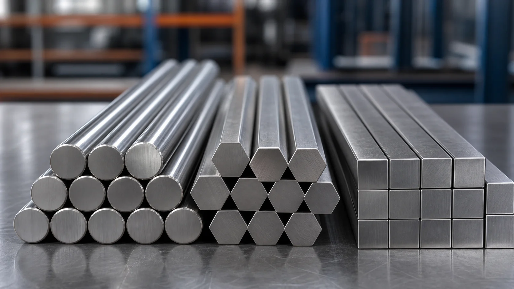 Round hex and square stainless steel bars for grade shape standard and tolerance selection